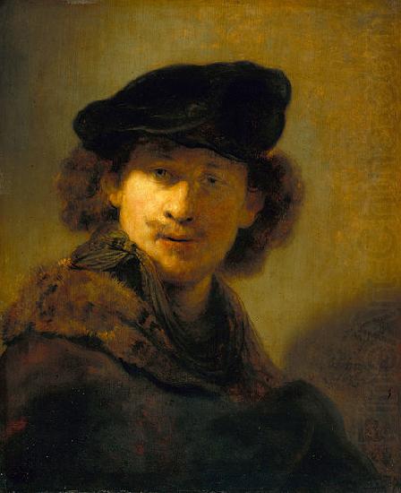 Rembrandt Peale Self Portrait with Velvet Beret oil painting picture